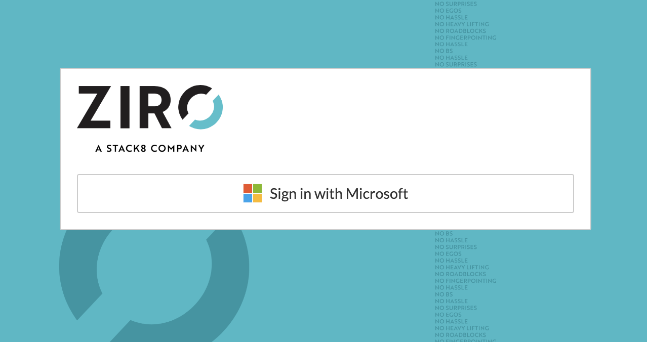 Sign into ZPM with your Microsoft Account (across different tenants)